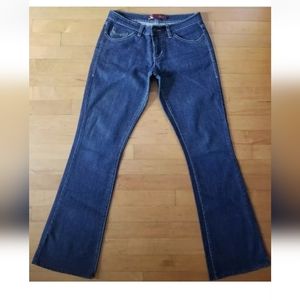 ChiQle Boot Cut Women's Jeans Size 7/28 Denim Architect Dark Blue